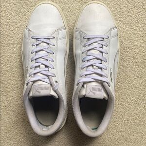 Puma Smash V2 Women’s Triple White Platform Sneaker